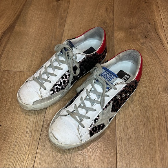 GOLDEN GOOSE Superstar leopard sequin sneakers - Size 37 / US 6.5 - 7 - Picture 3 of 11
